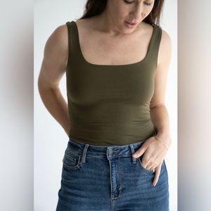 CJLA Rachel Tank in Olive